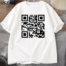  Qr Code T Shirt Funny Saying Printed T-Shirt Casual Cotton Short Sleeve Tshirt O Neck Soft Pe