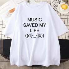  Beyaz Müzik Kaydedildi Benim Hayat Karikatür Baskı Porter Robinson Gülümseme