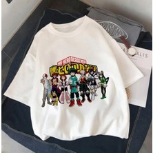  Anime Kahramanları Akademi Todoroki Tişört MD476