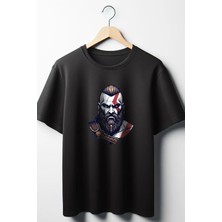  Kratos God Of War Baskılı Baskılı Oversize T-Shirt