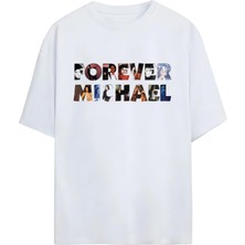  Popun Kralı Michael Jackson Tasarımlı Premium Pamuklu Unisex Tişört