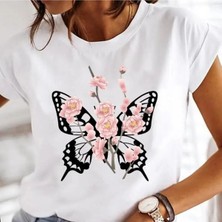  Karahindiba Suluboya Aşk Kadın Moda T-Shirt MODEL80