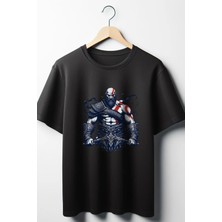  Kratos God Of War Baskılı Baskılı Oversize T-Shirt