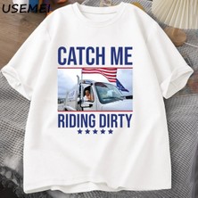  Trump Çöp Adam Çöp Kamyonu T Erkek Kadın Donald Trump Çöp T-Shirt Pamuk Kısa Kollu Ned