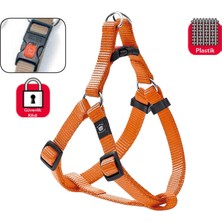 Karlie Kmrsfres Karlıe Kilitli Göğüs Tasma M 40-70CM Turuncu