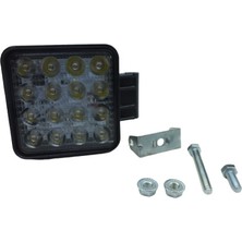 Emir Kare 16 LED Lamba 48 W Power - New Holland - Massey Ferguson - Erkunt - Tümosan - Steyr-Başak - EMR92 -   1  Adet