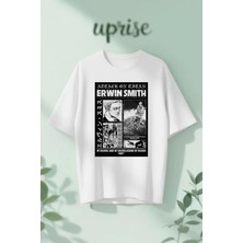  Erwin Smith Attack On Titan Baskılı Pamuklu Oversize T-Shirt