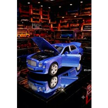 Oyuncak Sahili Bentley Mulsanne Diecast 15cm Metal Far Stop Yanar Ses Efektli 1:32 Koleksiyon Model Demir Araba Kapılar Bagaj Kaput Açılır
