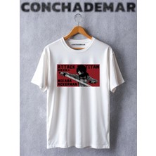  Attack On Titan Mikasa Ackerman Anime Baskılı Oversize Tshirt
