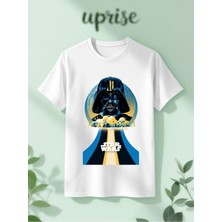  Star Wars Baskılı Pamuklu Oversize Tshirt