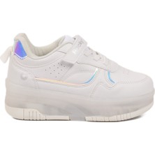 Ayk's Beyaz Işıklı Ortopedik Unisex Çocuk Patenli Spor Ayakkabı Glow F