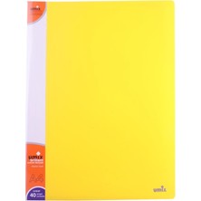 Umix Sunum Dosyası 40'lı Brillant A4 Sarı U1150-SA