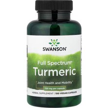 Swanson Vitamins Full Spectrum Turmeric & Curcumin Antioxidants 720 Mg 100 Vegan Caps