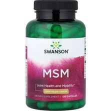 Swanson Vitamins Truflex Msm Methylsulfonylmethane Bone, Joint & Cartilage 1,000 Mg 120 Capsules