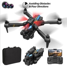 Tastech Çift Kameralı Engel Kaçınma Sensörlü Drone Uzaktan Kumandalı App Destekli LED Işıklı Quadcopter