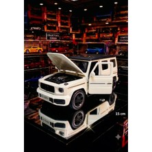 Oyuncak Sahili MERCEDES BRABUS ROCKET G65 TARZ DİECAST METAL 15CM KAPI BAGAJ MOTOR KAPUTU AÇILIR KOLEKSİYON JİP KREM
