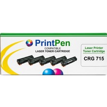inkjet Crg 715 Uyumlu Siyah Lazer Toner Kartuşu - Uyumlu Cihazlar: Can