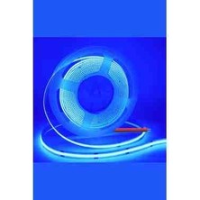 Cob Şerit LED 8mm 320 Ledli Esnek Mavi Cob LED IP20 (5 Metre)Adaptör Dahil