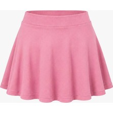 EVOA Günlük Rahat Şort Etek S - Pembe