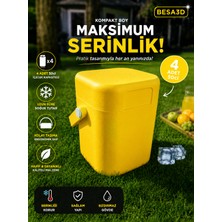Besa Soğutucu Buzluk (4 Adet 50CL) Sarı Renk