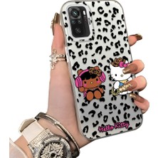 HONTINGA Poco M5S ile Uyumlu Kılıf Silikon Kenar Sert Arka Kamera Koruyucu Basitlik Anti Düşme Kamera Korumalı Kitty Desen Couple Telefon Kılıfı Kadın ve Erkek Için Uygundur K1-1607