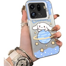 HONTINGA Oppo Find X9 Pro 5g ile Uyumlu Kılıf Silikon Kenar Sert Arka Kamera Koruyucu Basitlik Anti Düşme Kamera Korumalı Karikatür Desen Couple Telefon Kılıfı Kadın ve Erkek Için Uygundur K1-1605