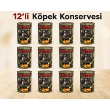Klicker 12'li Kuzulu Sebzeli Köpek Konservesi 400 gr