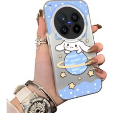 HONTINGA Vivo X300 Pro ile Uyumlu Kılıf Silikon Kenar Sert Arka Kamera Koruyucu Basitlik Anti Düşme Kamera Korumalı Karikatür Desen Couple Telefon Kılıfı Kadın ve Erkek Için Uygundur K1-1605