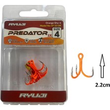 Ryuji Predator 3x ST33 No:4 Üçlü Iğne Orange 6 Adet