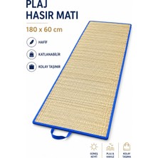 Düvenci Hasır Mat, Plaj - Kamp Matı %100 Hasır, 60X180 cm