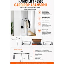 Hands Lift 43500 Gardırop Dolap Elbise Askı Asansörü