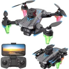 Tastech C19S Aerıal Drone Çift Kamera Yedek Bataryalı Quadcopter LED Işıklı Uzaktan Kumandalı App Destekli
