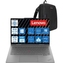 Lenovo Thinkpad X1 G10 Ultra7 265U 64GB 4tb SSD Intel Graphics 14" (2880X1800) OLED Dokunmatik 5g Lte Windows 11 Pro Premium Kurumsal Bilgisayar D21Q0S0GUP05 + Zetta Çanta