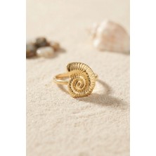Havor Nautilus Tasarım Gold Renk Kadın Yüzük