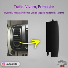 Buççin Online Mağaza Trafic, Vivaro, PRIMASTAR((2001-2014) Uyumlu Havalandırma Çıkışı Izgara Kanatçık(Menfez) Takımı