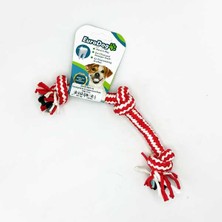Euro Dog Kmrsfres Eurodog Diş Ipi Üç Düğüm Kımızı Beyaz Çizgi 15 cm