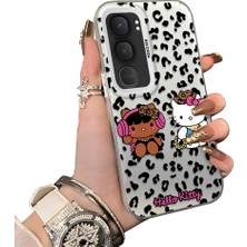 HONTINGA Vivo Y31 5g ile Uyumlu Kılıf Silikon Kenar Sert Arka Kamera Koruyucu Basitlik Anti Düşme Kamera Korumalı Kitty Desen Couple Telefon Kılıfı Kadın ve Erkek Için Uygundur K1-1607
