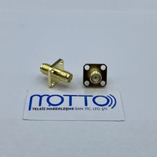 Motto Sma Dişi-Dişi 4 Delikli Panel Tip Konnektör