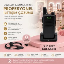 WLN Güzellik Salonlarına Özel Profesyonel Haberleşme Seti (10'lu Telsiz Seti)