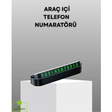 Buççin Online Mağaza Gri Alüminyum Araç Içi Telefon Numaratörü – Dayanıklı, Modern ve Net Görünürlük Sağla