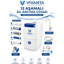 Vıvanta 12 Aşamalı Su Arıtma Cihazı Tanklı Sistem Musluk Dahil 5 Filtreli Ev Tipi Su Arıtma