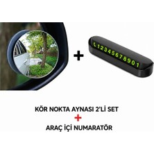 Buççin Online Mağaza Araç Kör Nokta Aynası 2'li Set + Araç Içi Telefon Numaratörü