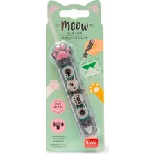 Legami Meow Kedi Tasarımlı Şerit Yapıştırıcı - Kedi Patisi Kapaklı