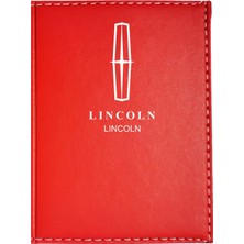 Buççin Online Mağaza Lincoln Logolu Kırmızı Ruhsat Kabı