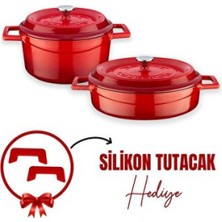 Empressco Şık ve Dayanıklı 5 Parça Döküm Tencere Seti, Mutfaklara Zarafet Katın