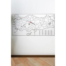 Eco Lounge Yazılabilir Türkiye Haritası Manyetik Duvar Stickerı 110 x 56 cm