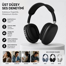 Tastech P9 Plus Kulaküstü Kablosuz Kulaklık Şarjlı Wireless Headphone Bluetooth Lu Hafıza Kartı ve 3.5mm Jack Girişli Type C Şarj Girişli Mikrofonlu Kulaklık Mp3 Müzik Çalar