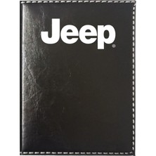 Buççin Online Mağaza Jeep Logolu Siyah Ruhsat Kabı
