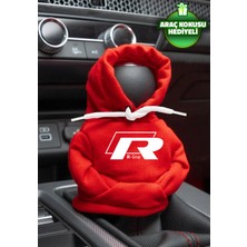 Buççin Online Mağaza Volkswagen R-Line Kırmızı Beyaz Vites Hoodie Araç Vites Kıyafeti Vites Poları Oto Aksesuarı Vites