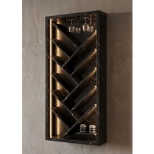 Avm 24 Tepee Şişelik ve Şaraplık Royal Siyah 70 cm